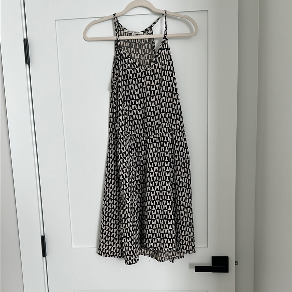 Collective Concepts Black and White Polka Dot Midi Dress